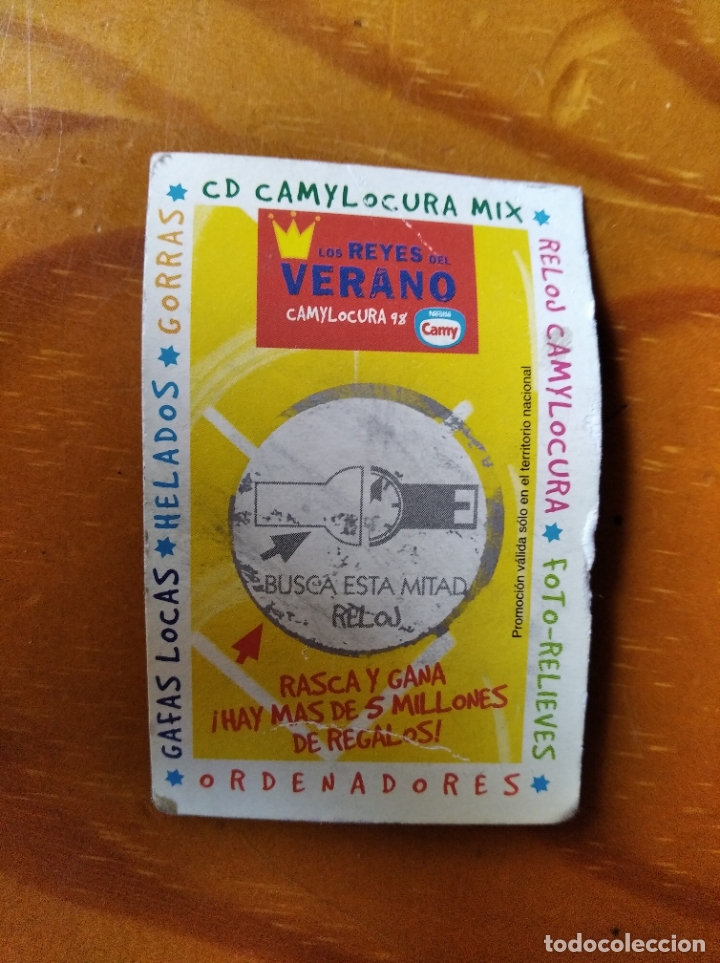 Coleccionismo cromos antiguos: CROMO PREMIO DE HELADOS CAMY, LOS REYES DEL VERANO GANA HASTA 50.000 PESETAS-