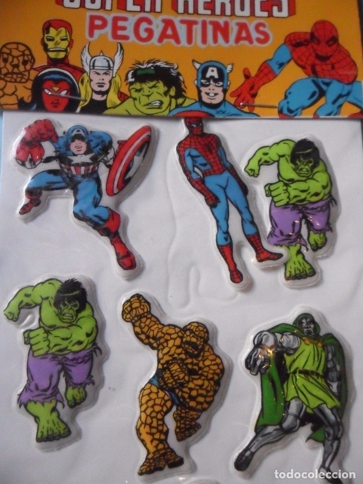 Coleccionismo cromos antiguos: MARVEL SUPER HEROES PUFFY STICKERS MARVEL COMICS GROUP 1981 - Foto 3