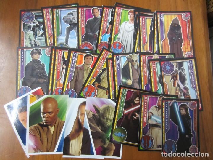 Coleccionismo cromos antiguos: LOTE DE 35 CROMOS DE STAR WARS-TODOS DIFERENTES VER FOTOS
