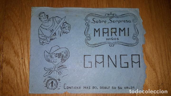 Coleccionismo cromos antiguos: SOBRE SORPRESA MARMI NI&Ntilde;OS GANGA. VACIO