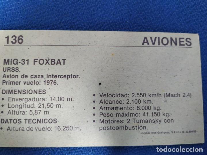 Coleccionismo cromos antiguos: Cromos sueltos aviones - Foto 1