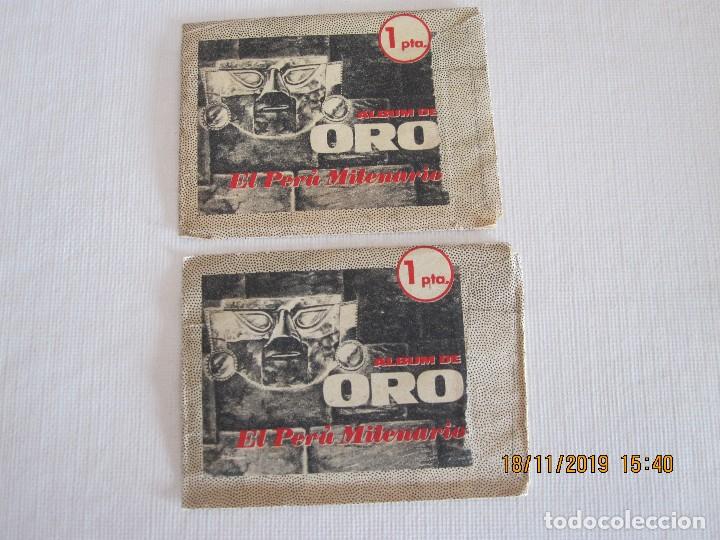 Coleccionismo cromos antiguos: LOTE DE 2 SABRE DE CROMOS SIN ABRIR SERIE DE ORO EL PERU MILENARIO