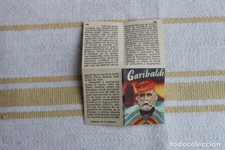 Coleccionismo cromos antiguos: CROMO-LIBRO OBSEQUIO CIGARROS LA MASCOTA: GARIBALDI - Foto 1