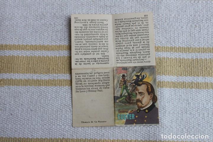 Coleccionismo cromos antiguos: CROMO-LIBRO OBSEQUIO CIGARROS LA MASCOTA: GENERAL CUSTER - Foto 1