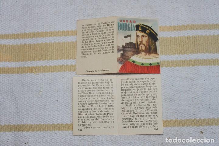 Coleccionismo cromos antiguos: CROMO-LIBRO OBSEQUIO CIGARROS LA MASCOTA: CESAR BORGIA - Foto 1