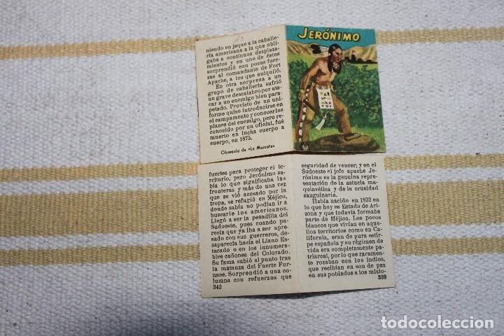 Coleccionismo cromos antiguos: CROMO-LIBRO OBSEQUIO CIGARROS LA MASCOTA: JERONIMO - Foto 1