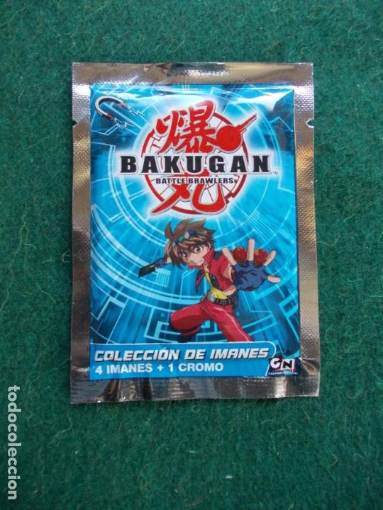 Coleccionismo cromos antiguos: SOBRE SIN ABRIR CON 4 IMANES Y CROMO BAKUGAN - Foto 1