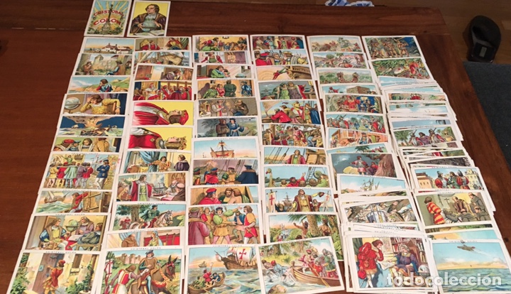 Coleccionismo cromos antiguos: CRIST&Oacute;BAL COL&Oacute;N- Juncosa- Completa en 150 cromos. - Foto 2