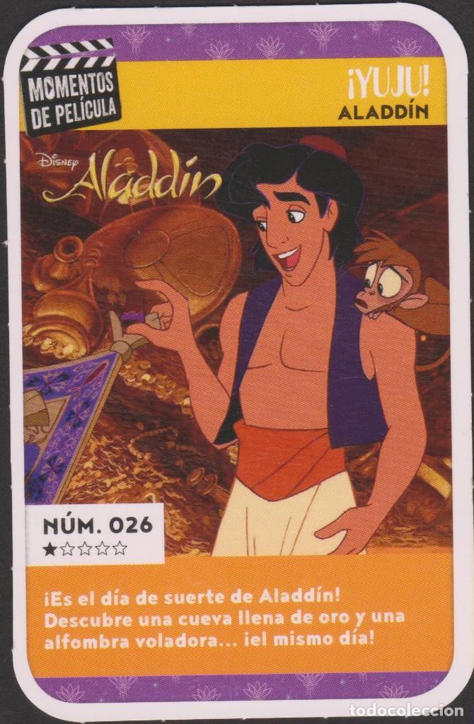 Coleccionismo Cromos antiguos: cromo 026 ALADDIN MOMENTOS DE PEL&Iacute;CULA Disney CARREFOUR M