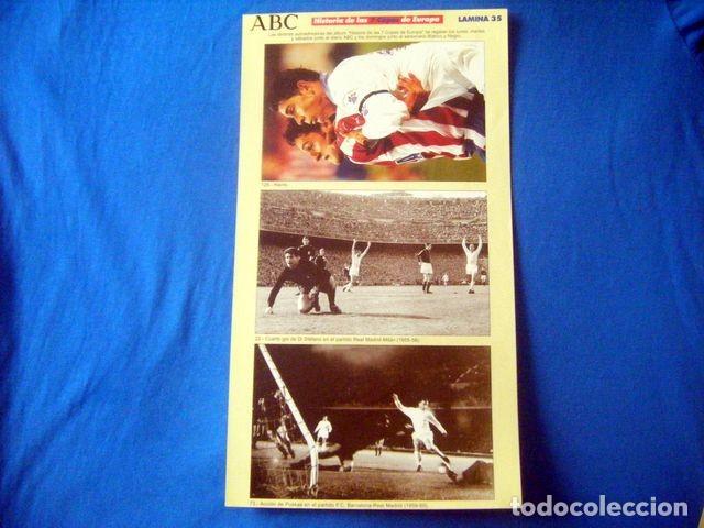 Coleccionismo Cromos antiguos: CROMO LAMINA 35 ABC HISTORIA DE LAS 7 COPAS EUROPA REAL MADRID