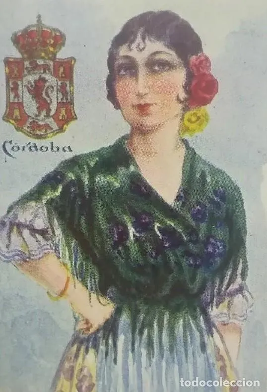 Córdoba. cromo antiguo Nº 45 La flor de la maravilla. Cromo obsequio del chocolate Amatller