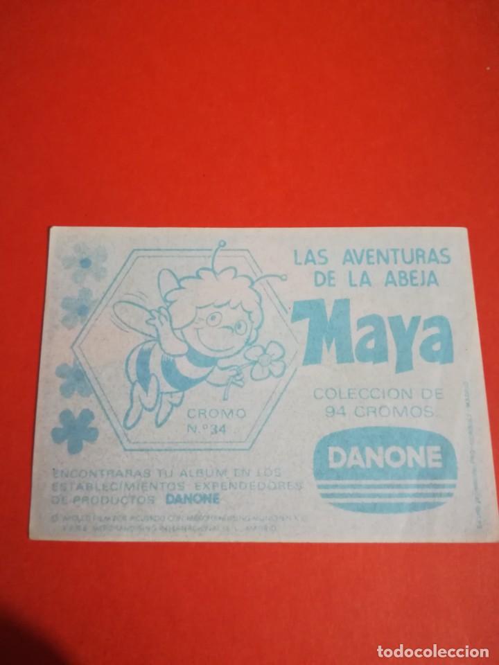 Coleccionismo cromos antiguos: Cromo abeja maya n.34, a&ntilde;o 1977 - Foto 2