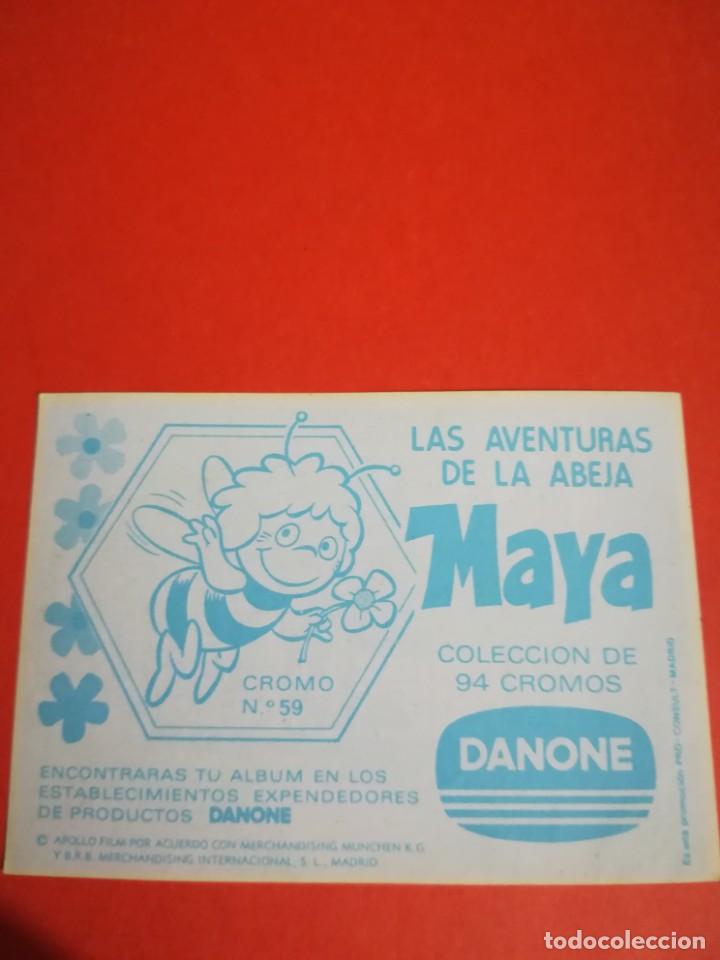 Coleccionismo cromos antiguos: Cromo abeja maya n.59, a&ntilde;o 1977 - Foto 2
