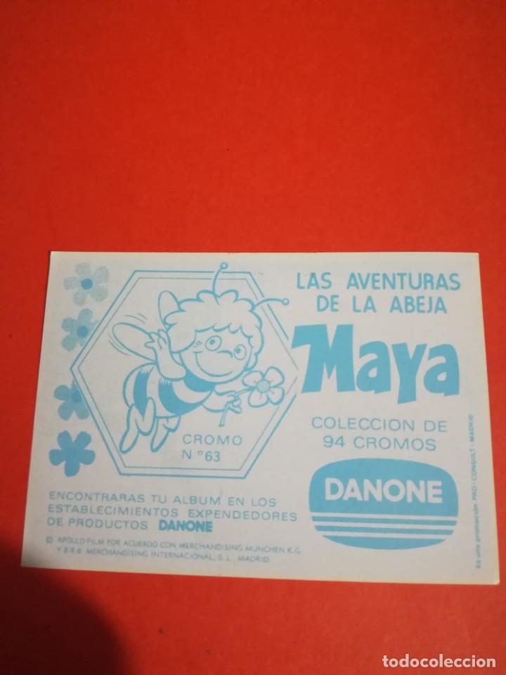 Coleccionismo cromos antiguos: Cromo abeja maya n.63, a&ntilde;o 1977 - Foto 2