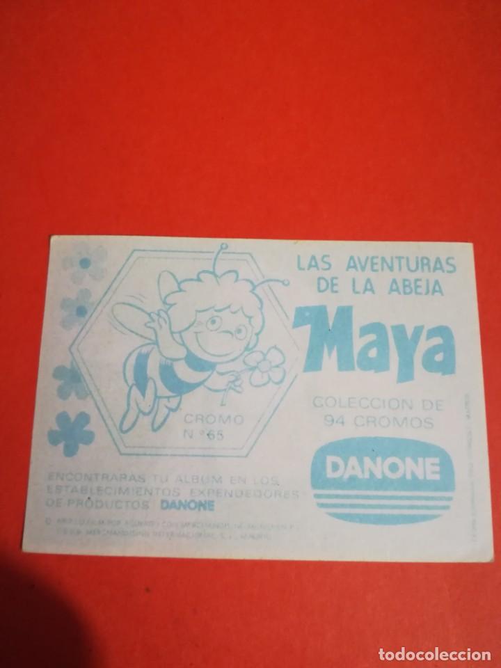 Coleccionismo cromos antiguos: Cromo abeja maya n. 65, a&ntilde;o 1977 - Foto 2