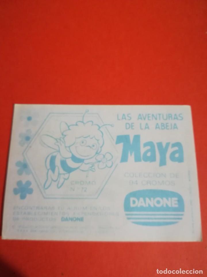 Coleccionismo cromos antiguos: Cromo abeja maya n. 72, a&ntilde;o 1977 - Foto 2