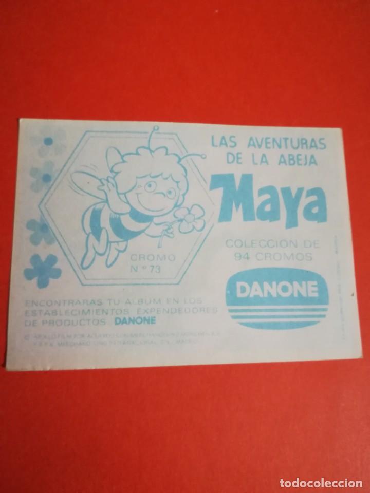 Coleccionismo cromos antiguos: Cromo abeja maya n. 73, a&ntilde;o 1977 - Foto 2