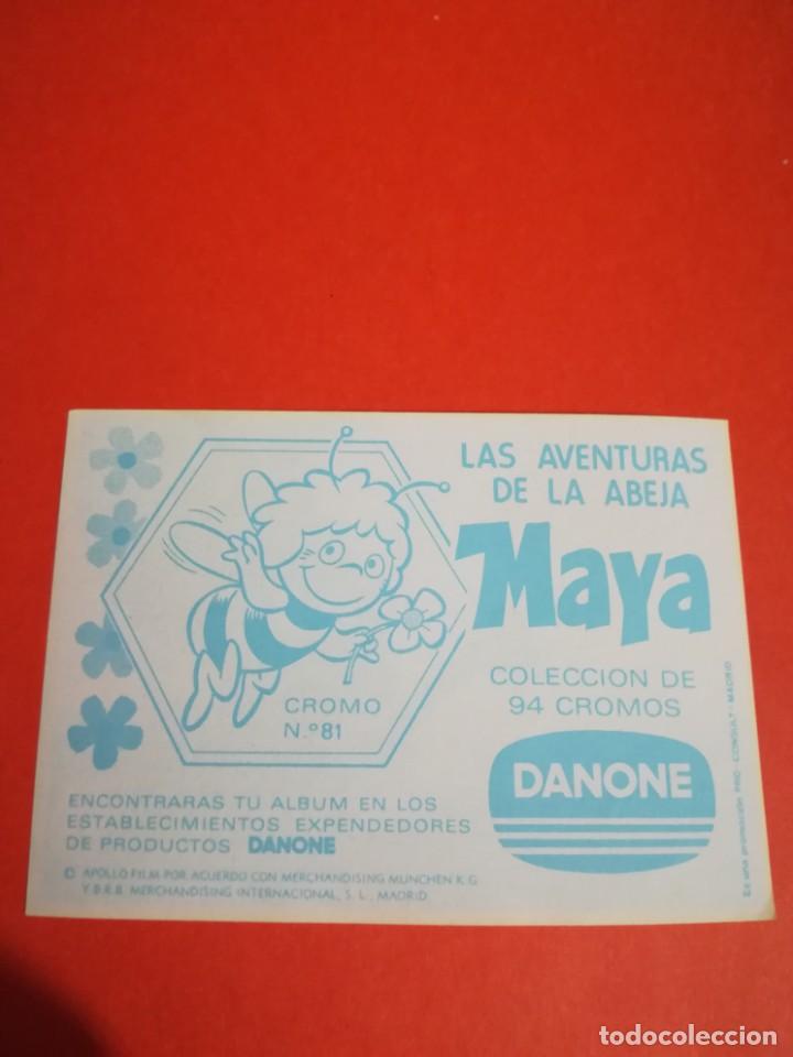 Coleccionismo cromos antiguos: Cromo abeja maya n. 81, a&ntilde;o 1977 - Foto 2