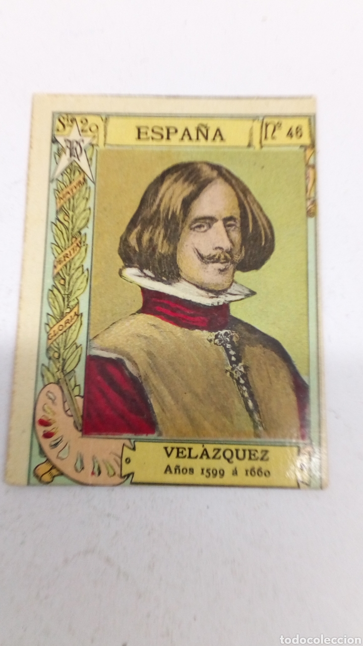 Coleccionismo cromos antiguos: Cromo del a&ntilde;o 1900 Espa&ntilde;a Velazquez