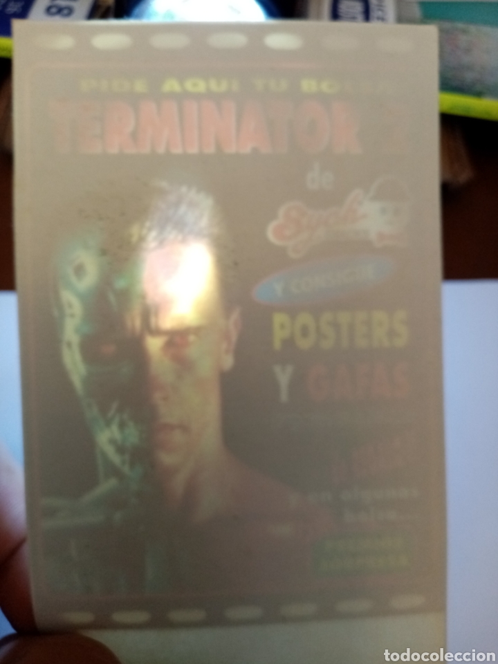 Coleccionismo cromos antiguos: Pegatina Terminator 2 de Sych - Foto 3