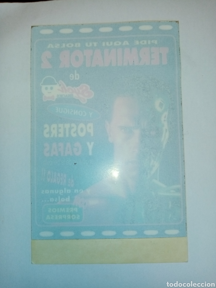 Coleccionismo cromos antiguos: Pegatina Terminator 2 de Sych - Foto 1