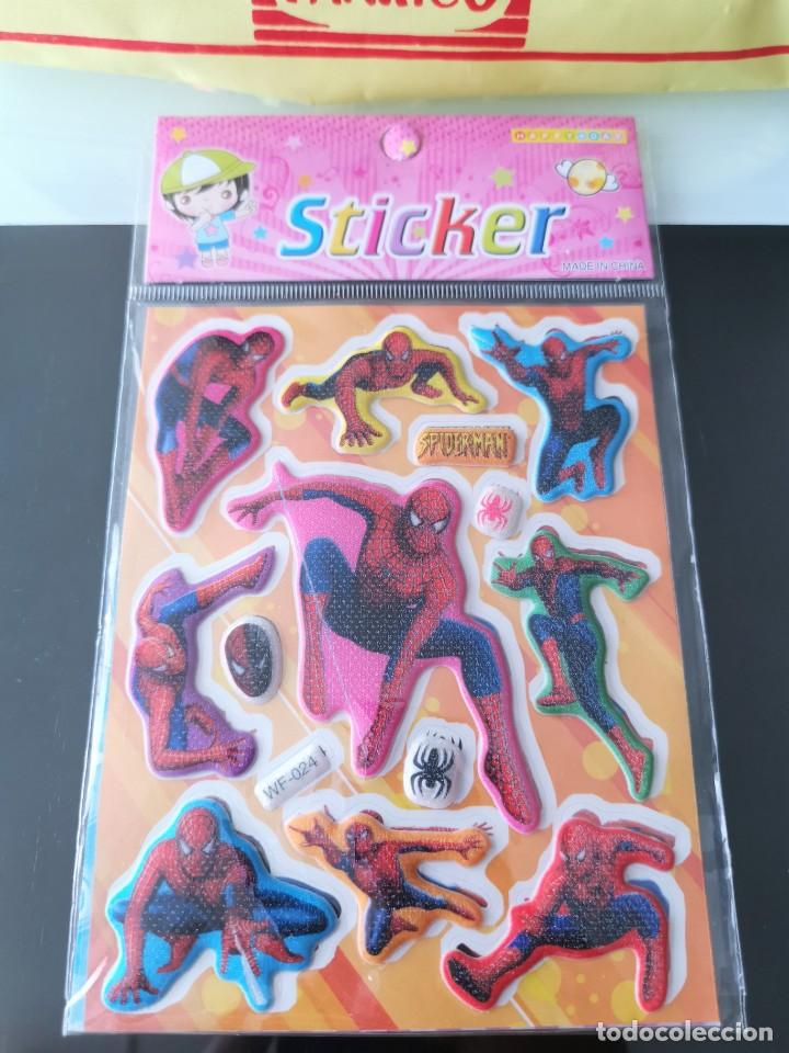 Coleccionismo cromos antiguos: BLISTER CROMOS PEGATINAS SPIDERMAN - Foto 1