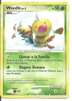 Coleccionismo cromos antiguos: Pokemon. Weedle - Foto 1