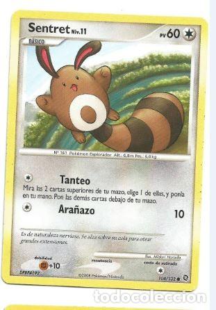 Coleccionismo cromos antiguos: Pokemon. Sentret - Foto 1