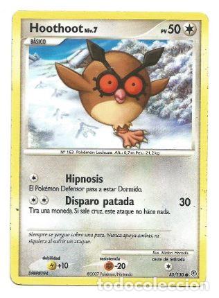 Coleccionismo cromos antiguos: Pokemon. Hoothoot - Foto 1