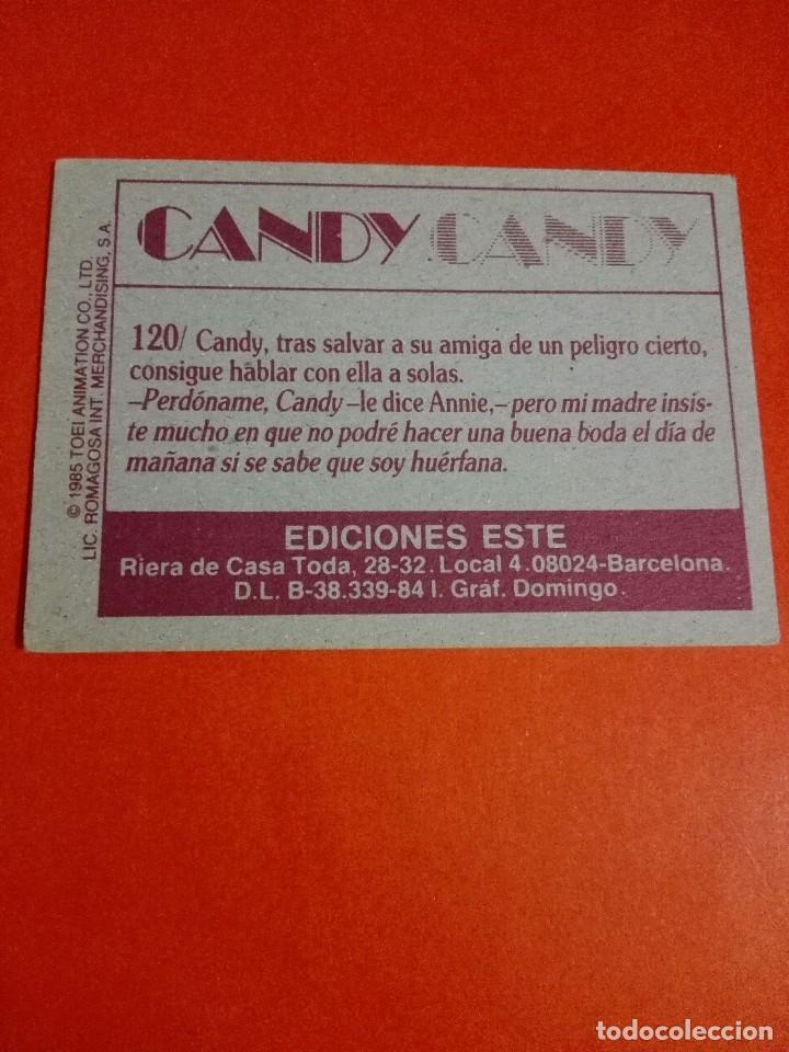 Coleccionismo cromos antiguos: Cromo n 120 candy candy 1985 panini - Foto 2