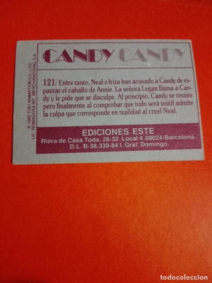 Coleccionismo cromos antiguos: Cromo n 121 candy candy 1985 panini - Foto 2