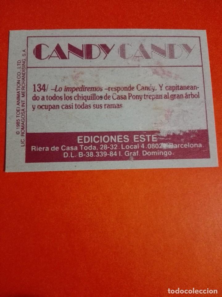 Coleccionismo cromos antiguos: Cromo n 134 candy candy 1985 panini - Foto 2