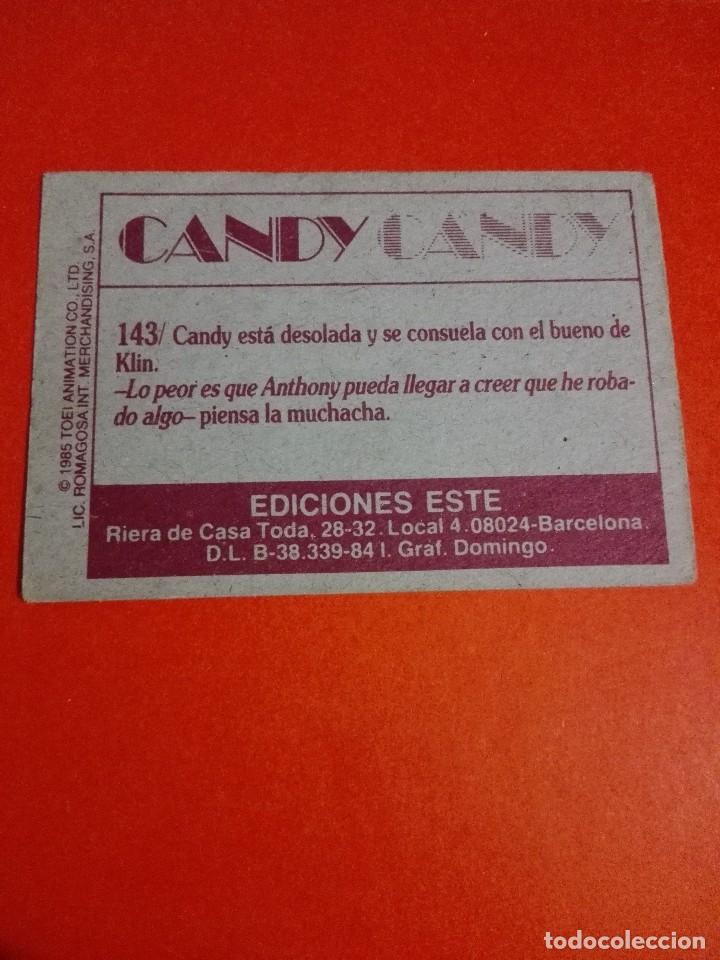 Coleccionismo cromos antiguos: Cromo n 143 candy candy 1985 panini - Foto 2