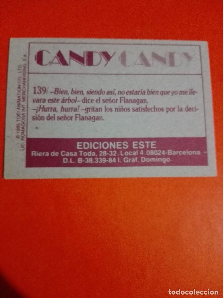 Coleccionismo cromos antiguos: Cromo n 139 candy candy 1985 panini - Foto 2