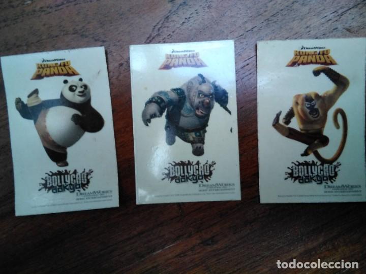 Coleccionismo Cromos antiguos: 3 cromos adhesivos Kund Fu Panda, de Bollycao