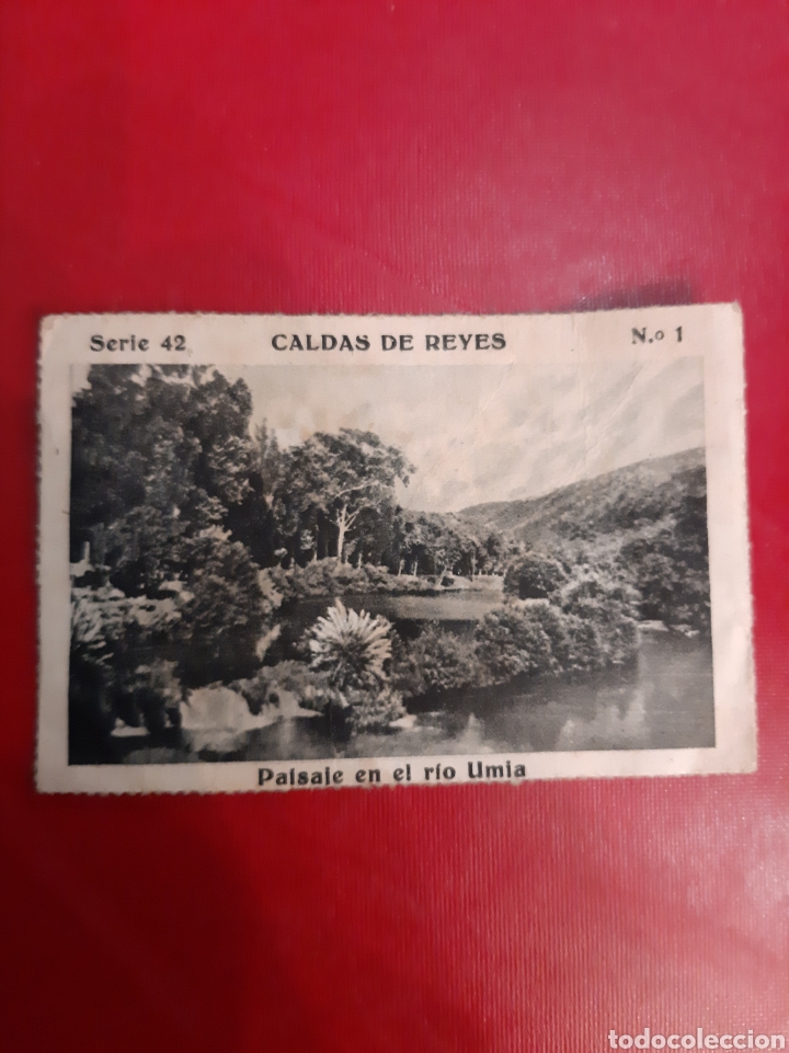 Colecionismo Cromos antigos: Caldas de Reyes paisaje r&iacute;o Umia serie 42 n&uacute;mero 1