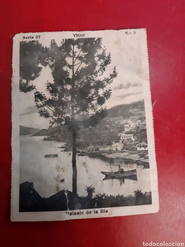 Colecionismo Cromos antigos: Vigo paisaje Ria serie 37 num 3 Bellezas de Galicia