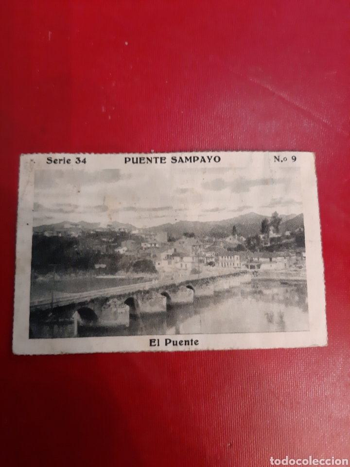 Colecionismo Cromos antigos: Puente Sampayo serie 34 n&uacute;mero 9 Bellezas de Galicia