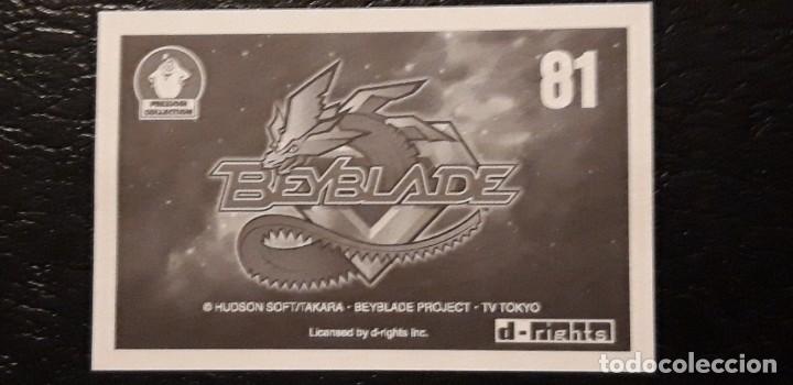 Coleccionismo cromos antiguos: 1 CROMO  DE ** BEYBLADE N. 81 ** 2005 - Foto 2