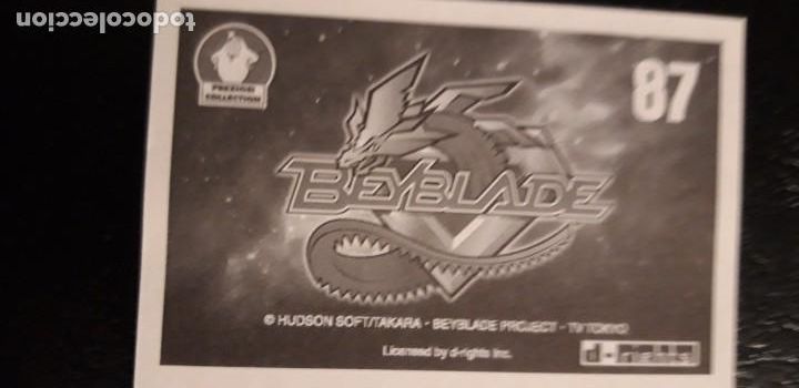 Coleccionismo cromos antiguos: 1 CROMO DE ** BEYBLADE N. 87 ** 2005 - Foto 2