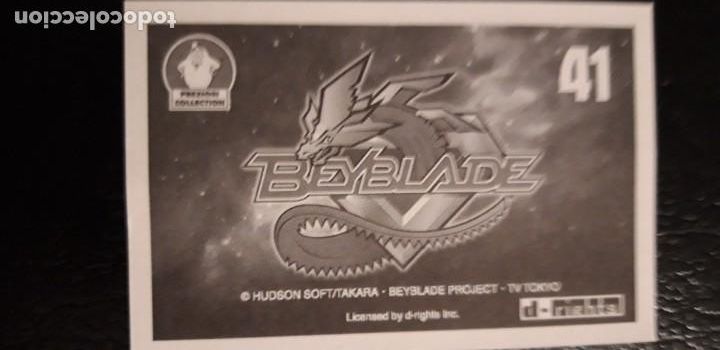 Coleccionismo cromos antiguos: 1 CROMO DE ** BEYBLADE N. 41  ** 2005 - Foto 2