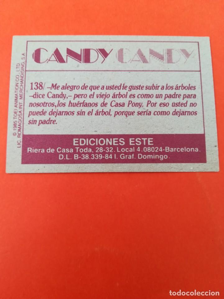 Coleccionismo cromos antiguos: Cromo n 138 candy candy 1985 panini - Foto 2