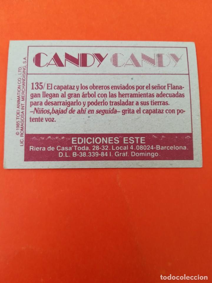 Coleccionismo cromos antiguos: Cromo n 135 candy candy 1985 panini - Foto 2