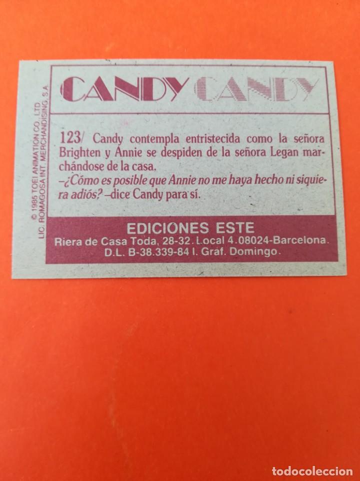 Coleccionismo cromos antiguos: Cromo n 123 candy candy 1985 panini - Foto 2