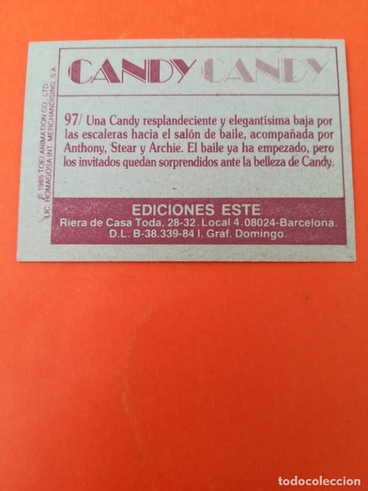 Coleccionismo cromos antiguos: Cromo n 97 candy candy 1985 panini - Foto 2