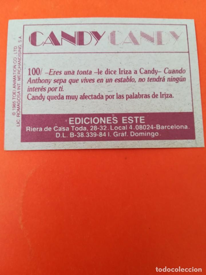 Coleccionismo cromos antiguos: Cromo n 100 candy candy 1985 panini - Foto 2