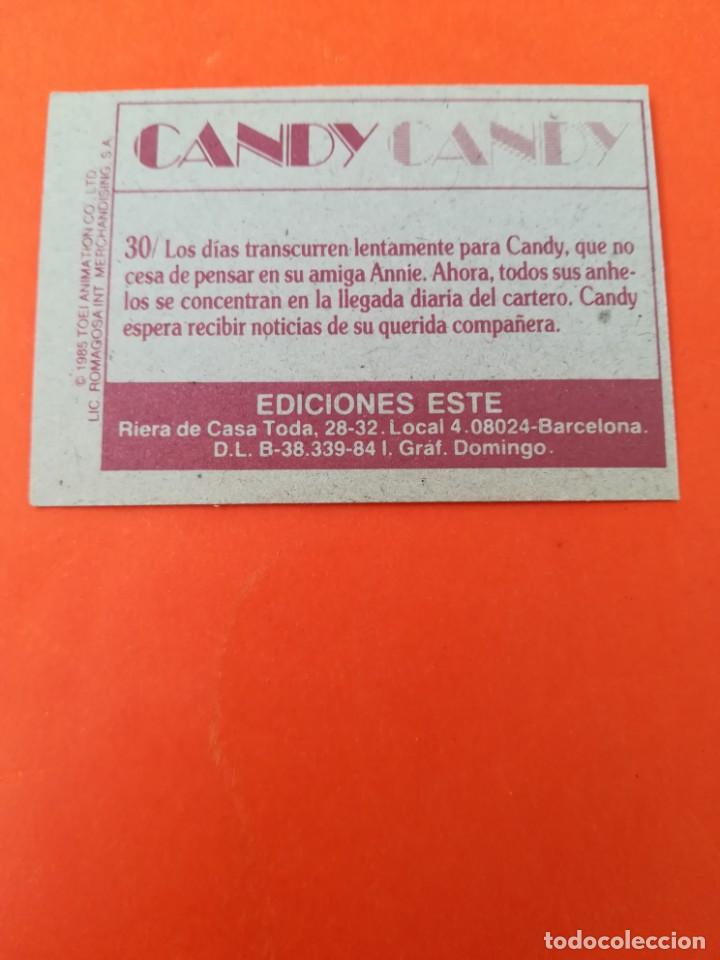 Coleccionismo cromos antiguos: Cromo n 30 candy candy 1985 panini - Foto 2