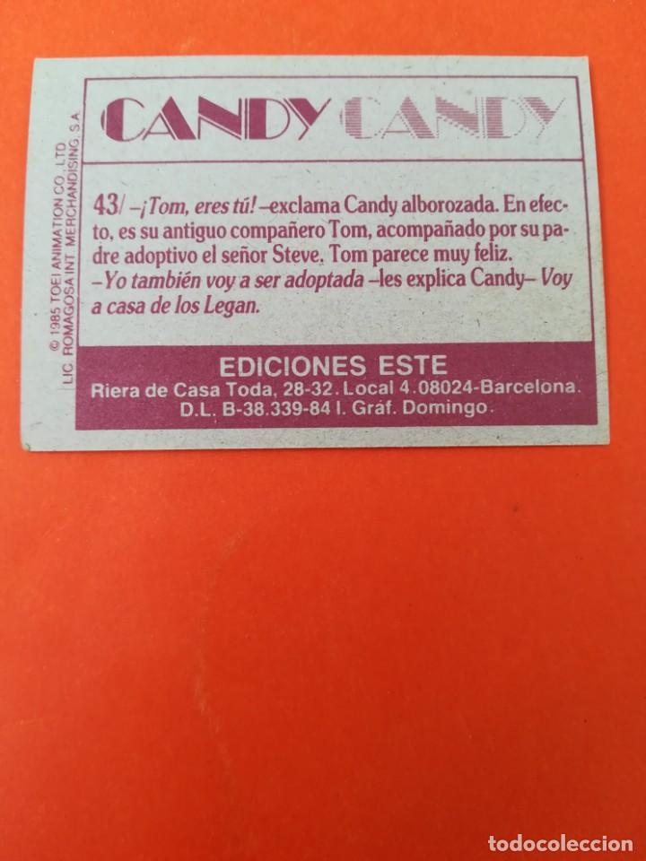 Coleccionismo cromos antiguos: Cromo n 43 candy candy 1985 panini - Foto 2