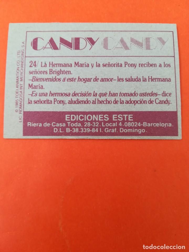 Coleccionismo cromos antiguos: Cromo n 24 candy candy 1985 panini - Foto 2