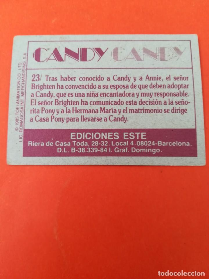 Coleccionismo cromos antiguos: Cromo n 23 candy candy 1985 panini - Foto 2
